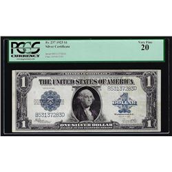 1923 $1 Silver Certificate Note PCGS VF20