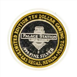 .999 Silver Palace Station Hotel and Casino $10 Casino Gaming Token Limited Edit