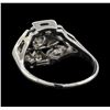 Image 3 : 14KT White Gold 0.68ctw Diamond Ring