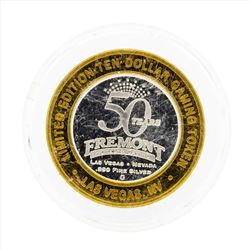 .999 Silver Fremont Hotel and Casino $10 Casino Gaming Token Limited Edition