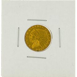 1913 $2 1/2 Indian Head Quarter Eagle Gold Coin