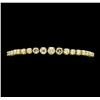Image 1 : 14KT Yellow Gold 6.80ctw Diamond Tennis Bracelet