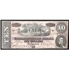 Image 1 : 1864 $10 The Confederate States of America Note
