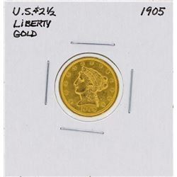 1905 $2 1/2 Liberty Head Quarter Eagle Gold Coin