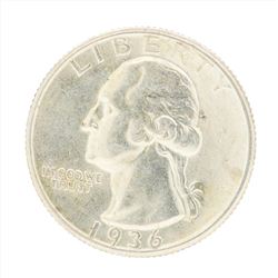 1936 Washington Quarter Coin