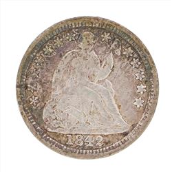1842 Seated Liberty Silver Half Dime Coin