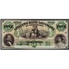 Image 1 : 1800s $5 Citizens Bank of Louisiana Obsolete Bank Note