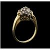 Image 5 : 14KT Yellow Gold 0.25ctw Diamond Cluster Ring