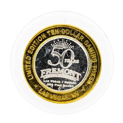 .999 Silver Fremont Hotel and Casino $10 Casino Gaming Token Limited Edition