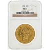 Image 1 : 1904 $20 Liberty Head Double Eagle Gold Coin NGC MS64
