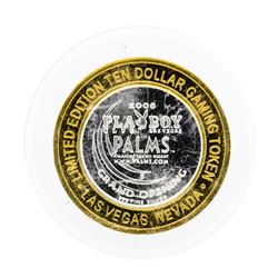 .999 Silver Playboy Club Palms $10 Casino Gaming Token Limited Edition