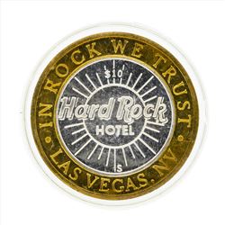 .999 Silver Hard Rock Hotel $10 Casino Gaming Token Limited Edition