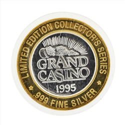 .999 Silver Grand Casino $10 Casino Gaming Token Limited Edition