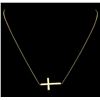 Image 1 : 14KT Yellow Gold Cross Necklace