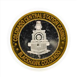 .999 Silver Colorado Central Station Casino $10 Casino Gaming Token Limited Edit