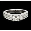 Image 1 : 18KT White Gold 1.62ctw Diamond Ring