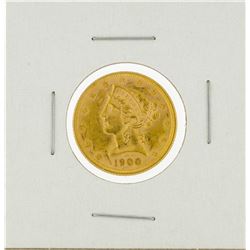 1900 $5 Liberty Head Half Eagle Gold Coin