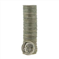 Roll of (50) 1964-D Brilliant Uncirculated Roosevelt Dimes