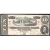 Image 1 : 1864 $10 The Confederate States of America Note