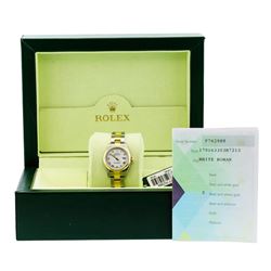 Rolex Ladies 18KT Two Tone Gold Datejust Wristwatch