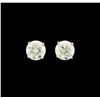 Image 1 : 14KT White Gold 1.46ctw Diamond Earrings