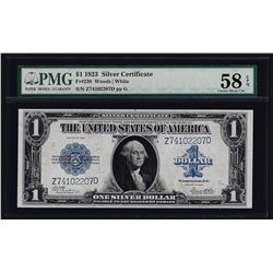 1923 $1 Silver Certificate Note PMG Choice AU 58EPQ
