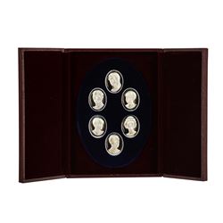 The Royal Family (6) Sterling Silver Cameo Set
