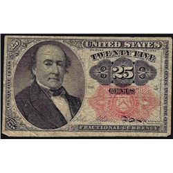 1874 Twenty-Five Cents Fifth Issue Fractional Note