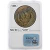 Image 2 : 1885 $1 Morgan Silver Dollar NGC MS64 Great Toning