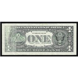 1995 $1 Federal Reserve Note ERROR Insufficient Ink