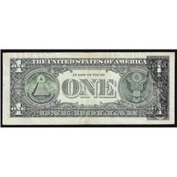 2003A $1 Federal Reserve Note Offset ERROR