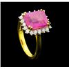 Image 4 : SILVER 4.22ct Ruby and Diamond Ring