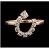Image 1 : 14KT Rose Gold 0.74ctw Diamond Ring