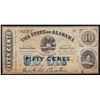 Image 1 : 1863 Fifty Cents The State of Alabama Obsolete Note