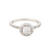 Image 1 : 14KT White Gold 0.61ctw Round Diamond Engagement Ring