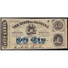 Image 1 : 1863 Fifty Cents The State of Alabama Obsolete Note