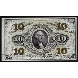 March 3, 1863 Ten Cent Third Issue Fractional Note