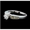 Image 2 : 14KT White Gold 1.03ctw Diamond Ring