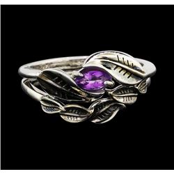 14KT White Gold 0.50ct Amethyst Ring