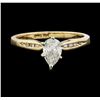 Image 3 : 14KT Yellow Gold 0.56ctw Diamond Ring