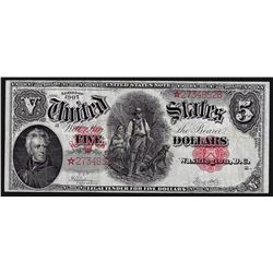1907 $5 Woodchopper Legal Tender Note STAR