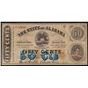 Image 1 : 1863 50 Cent The State of Alabama Obsolete Note