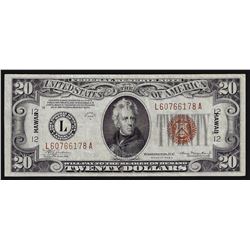 1934A $20 Federal Reserve Emergency Hawaii Note