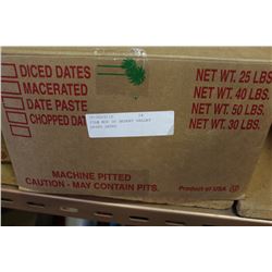 25LB BOX OF DESERT VALLEY DRIED DATES