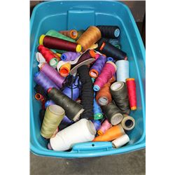 TOTE OF ASSORTED THREAD