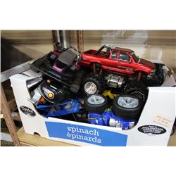 BOX OF RC VEHICLES