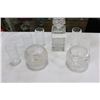 Image 2 : LOT OF CRYSTAL VASES AND GLASSES