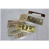 Image 1 : GOLD VIALS AND ASSORTED BILLS