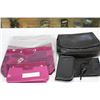 Image 1 : THREE NEW 2-PIECE MAKE UP CASES TRAVEL BAGS AND BLACK PURSE