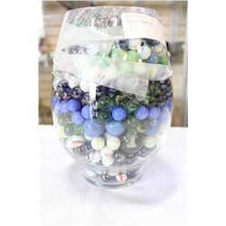 VASE OF MARBLES